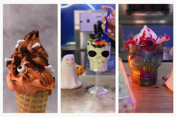 3 ideas de preparaciones de helado suave para Halloween