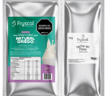 Mezcla para Helado Suave de Yogurt Natural Griego