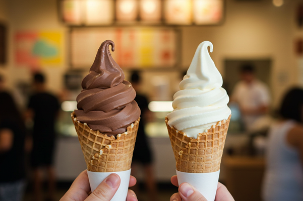 Sorprende a tus clientes con los nuevos sabores premium de helado suave de Chocolate: Avellana y Lechísima.