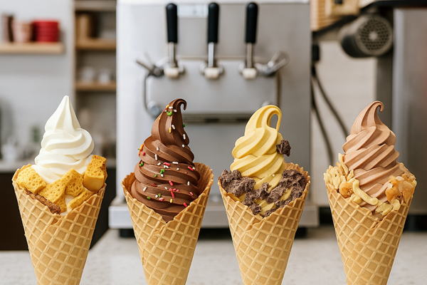 ¿Por qué la variedad de sabores es clave para un negocio de helado suave?
